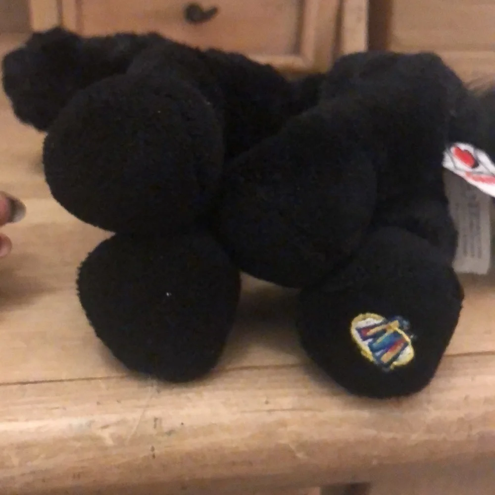 Ganz Black Stallion Horse Plush Webkinz No Code Pony Stuffed Animal